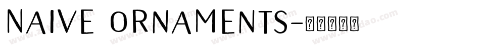 Naive Ornaments字体转换